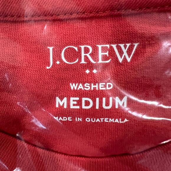 NWT J. Crew Men's Rusted Red Washed Jersey Tee - Picture 7 of 12